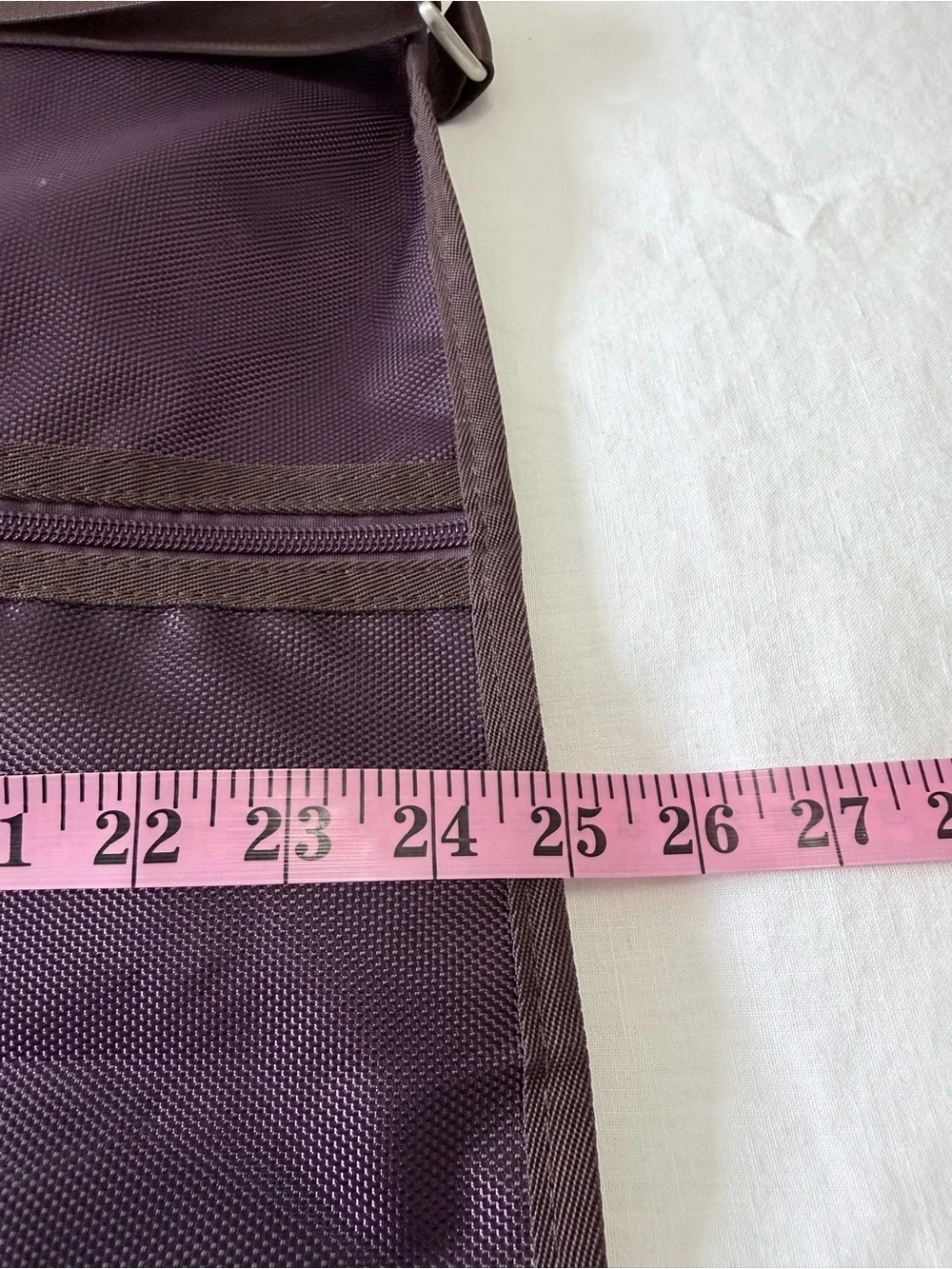 Robert Graham | Maroon Purple Garment Travel Bag Hanging Foldover Zip Pockets